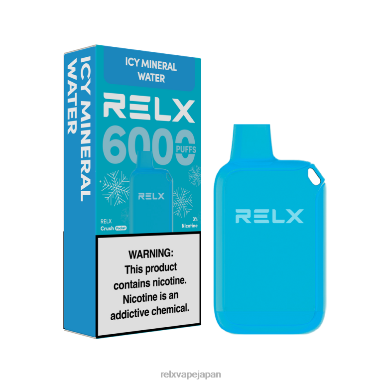 RELX 電子タバコ | 冷たいミネラルウォーター RELX Crush Pocket 6000氷 44L0J23