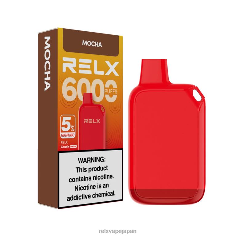 RELX ベイプ | モカ RELX Crush Pocket 6000 5% 高 NIC 44L0J25