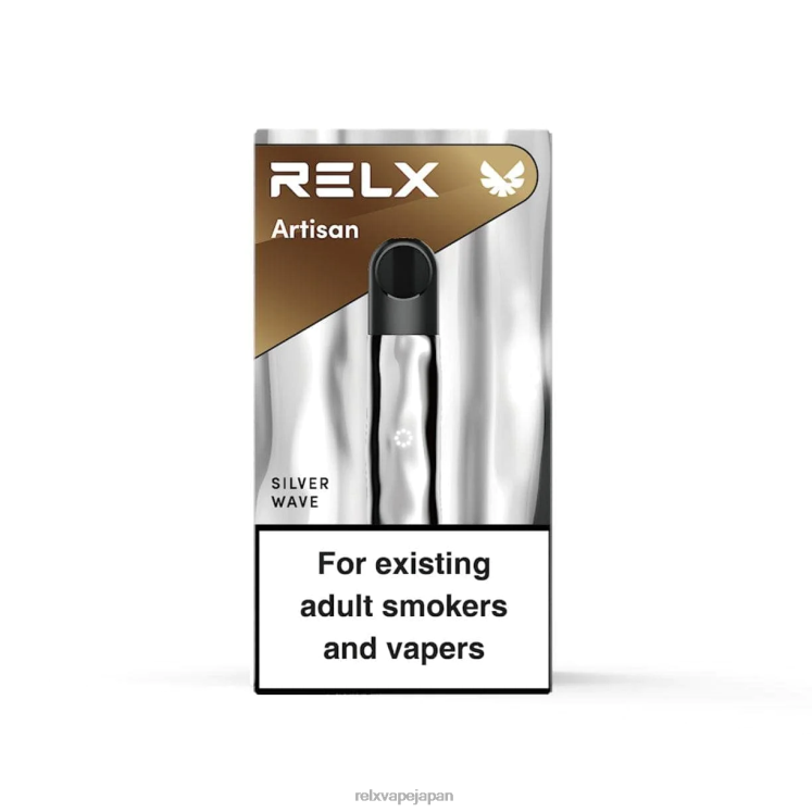RELX ベイプ - RELX Metal Artisan デバイス 4462V65 銀の波