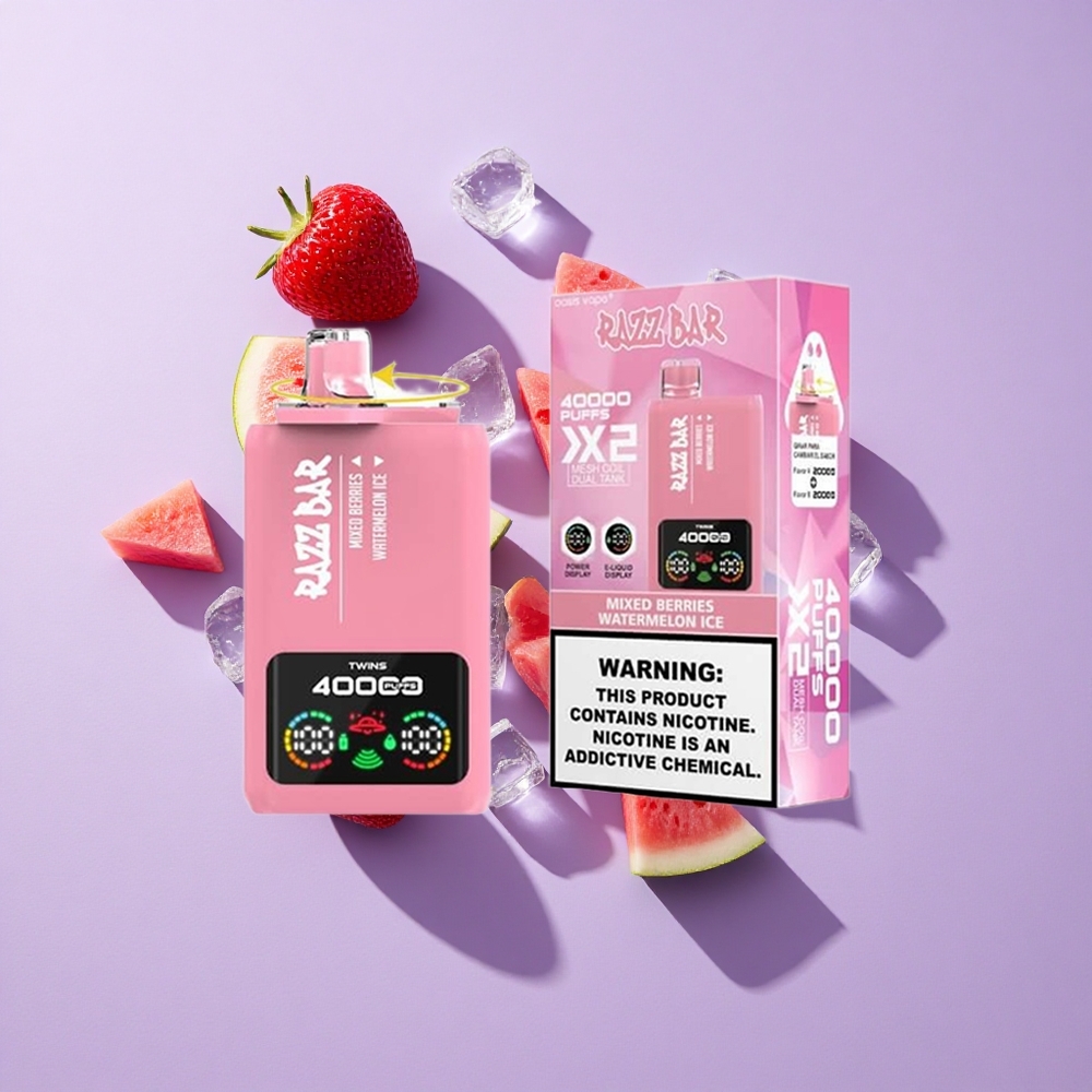 Razz Bar 40000 パフス 混合ベリー ウォーターメロンアイス 650Mahバッテリー vape wholesale Japan