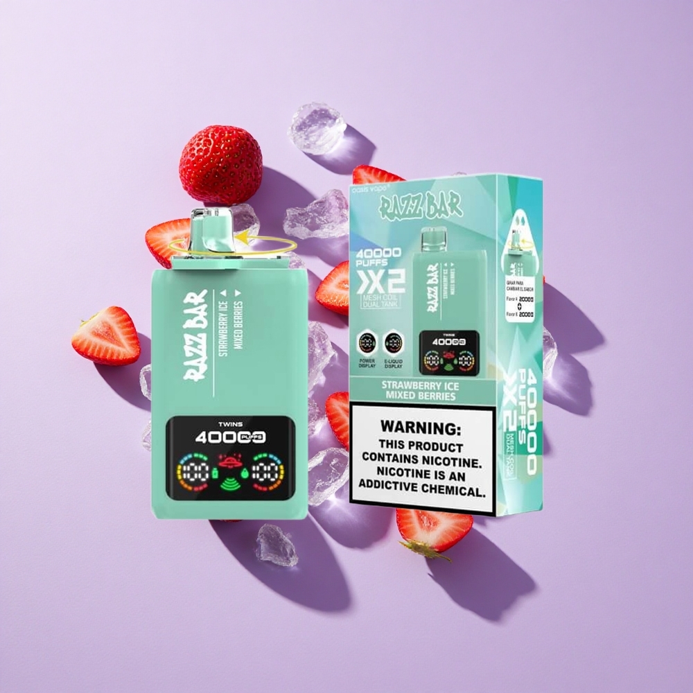 Razz Bar 40000パフス ストロベリーアイス ミックスベリー 650Mahバッテリー vape wholesale Japan