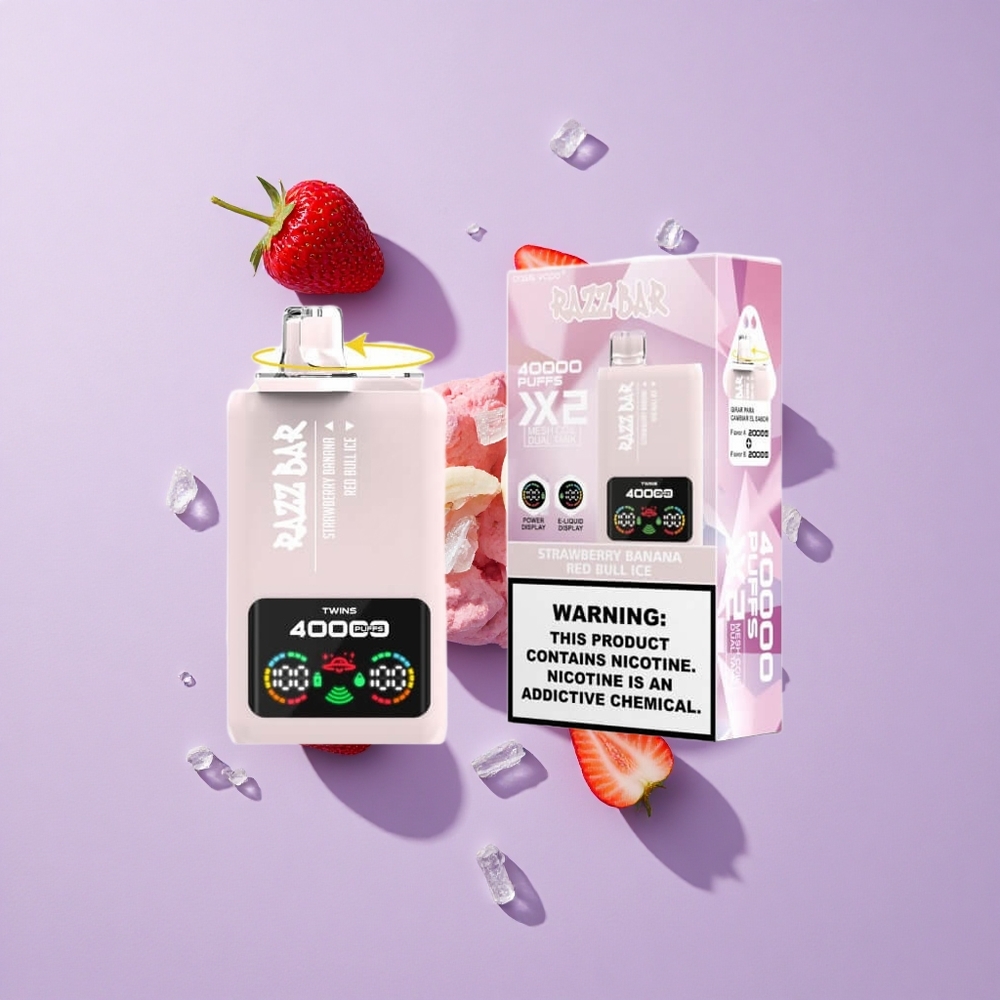 Razz Bar 40000パフス ストロベリーバナナ レッドブルアイス vape wholesale Japan