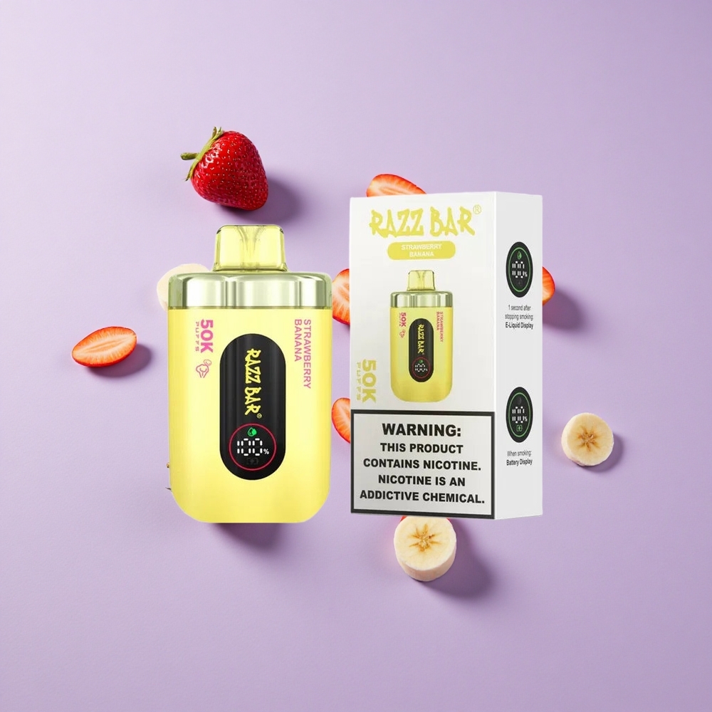 Razz Bar 50Kパフス ストロベリーバナナ タイプC充電式 vape wholesale Japan