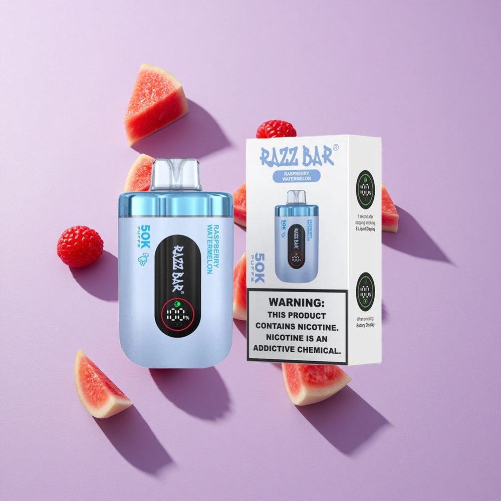 Razz Bar 50K パフス ラズベリーウォーターメロン Type-C充電式 vape wholesale Japan
