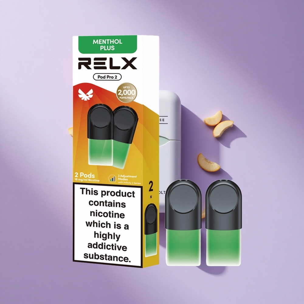 RELX Pod Pro 2 600パフス ミントメントールプラス 1.8%ニコチン vape wholesale Japan