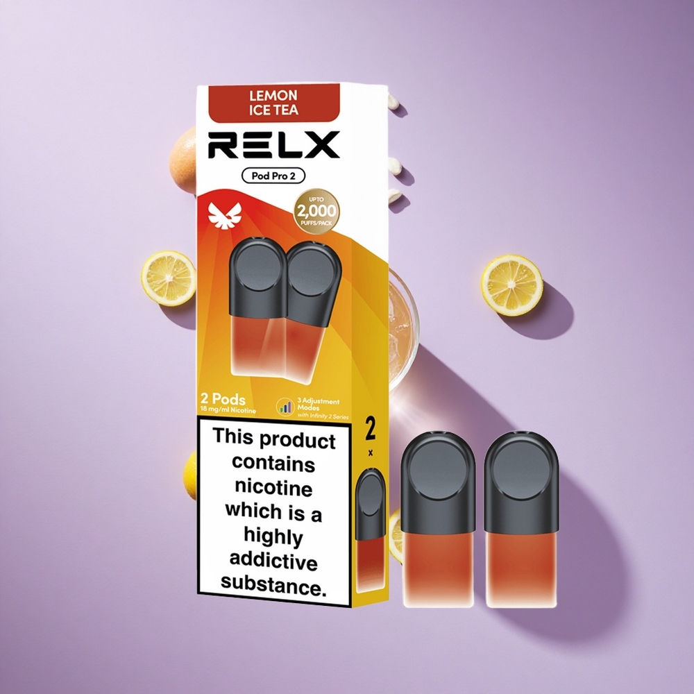 RELX Pod Pro 2 600パフス ティー・レモンアイスティー 1.8%ニコチン vape wholesale Japan