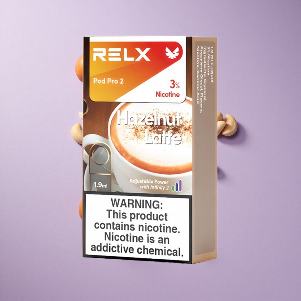 RELX Pod Pro 2 600パフス ヘーゼルナットラテ 1.9ml 3電圧調整 vape wholesale Japan