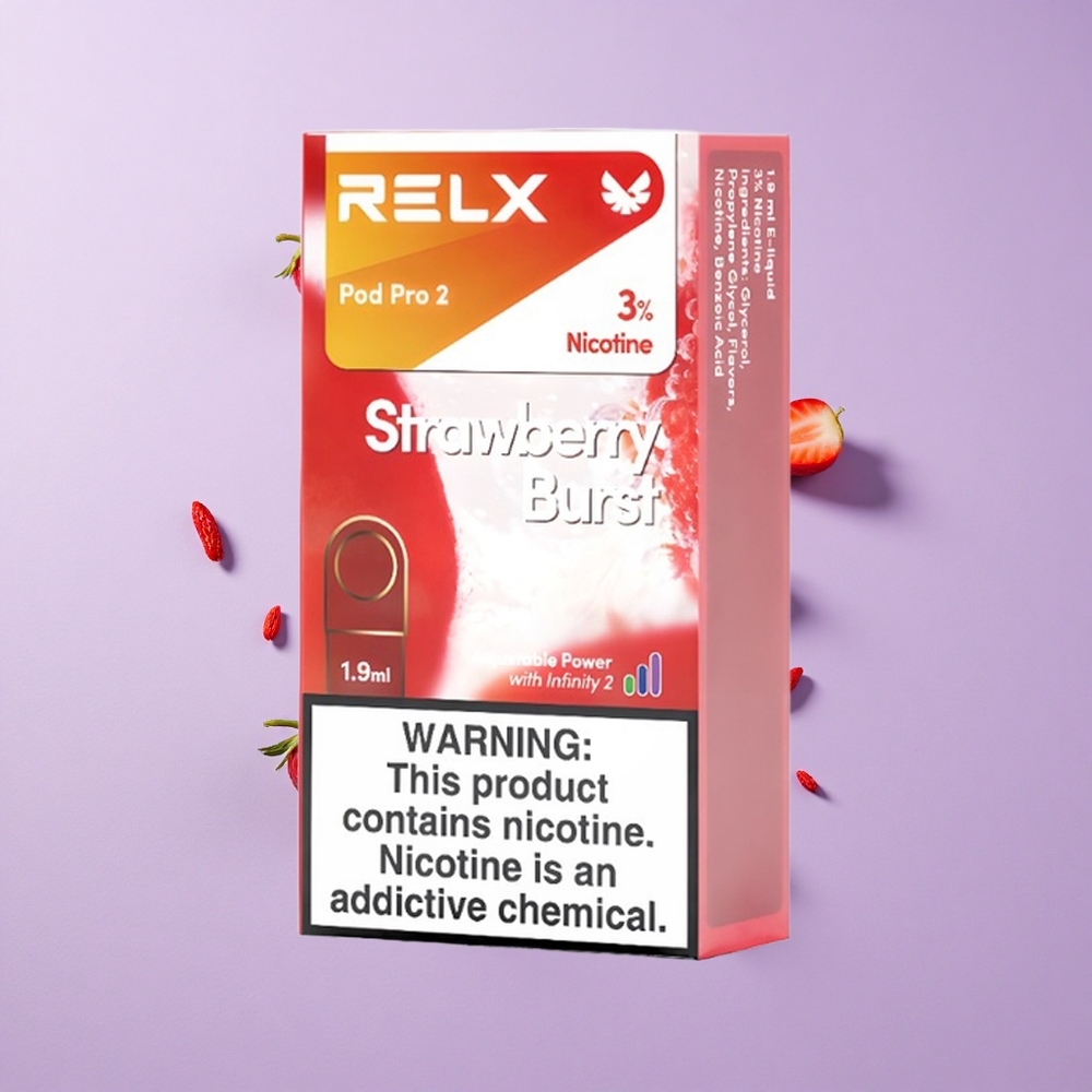 RELX Pod Pro 2 600パフス ストロベリーバースト 3%ニコチン vape wholesale Japan