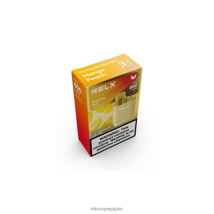 RELX Japan Nicotine - RELX MagicGo プラスsa600 4462V56 マンゴーピーチ